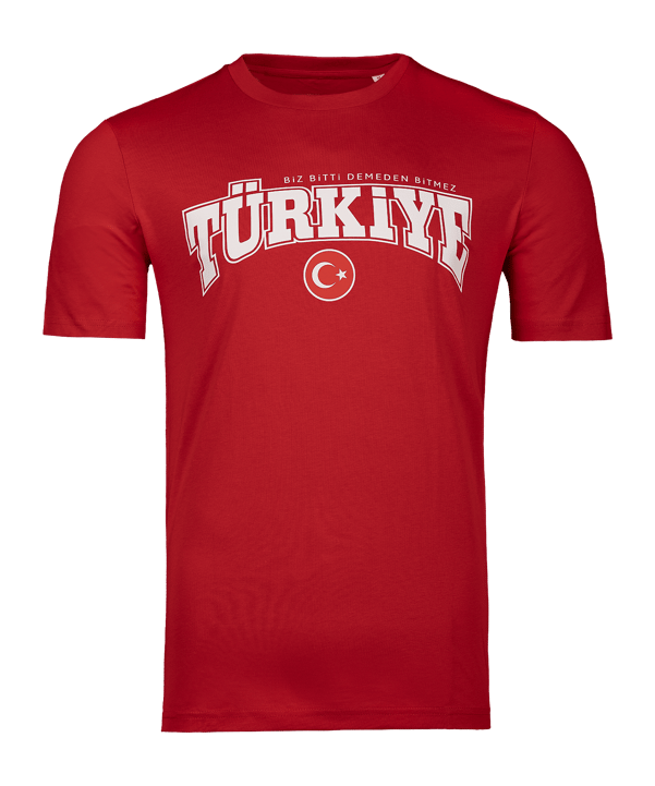 Nike TFF Türkei Biz Bitti Demeden Bitmez T-Shirt Rot Ftffcz0881bitmezrot - rot