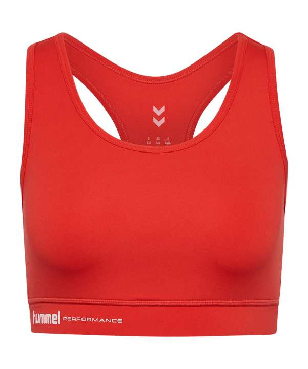 Hummel Pulse Light Support Sport-BH Damen Rot F3080 - rot