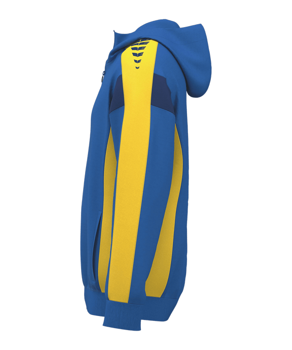 Erima Celebrate 125 Kapuzenjacke Blau Fnewroyalgelb - blau