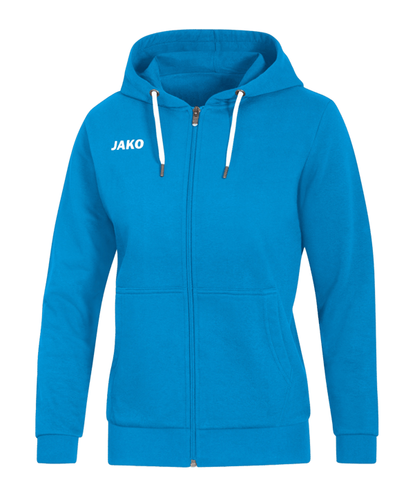 JAKO Base Kapuzenjacke Damen Blau F89 - blau