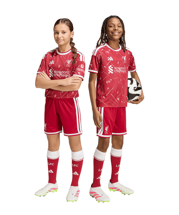 adidas FC Liverpool Short Home 2026/2027 Kids Rot - rot