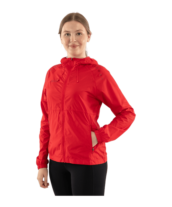JAKO Flow Lightweight Jacke Damen Rot F100 - rot