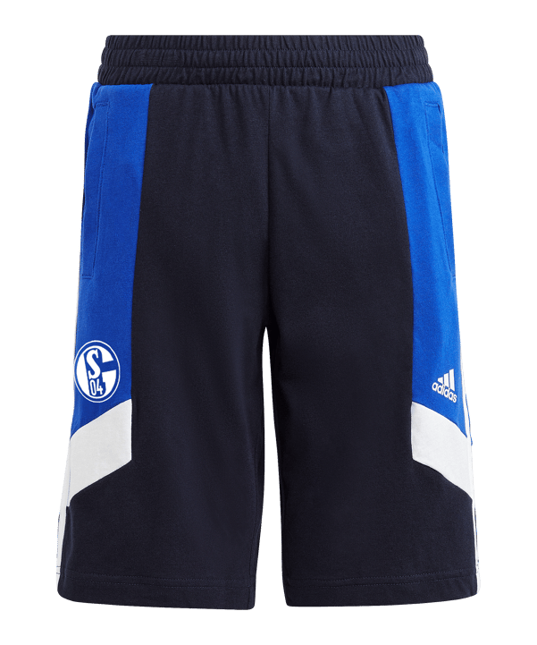 adidas FC Schalke 04 Colorblock Short Kids Blau - blau