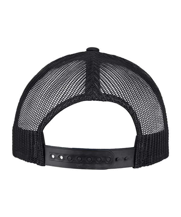 Merch 5 Panel Retro Trucker Cap Schwarz - schwarz