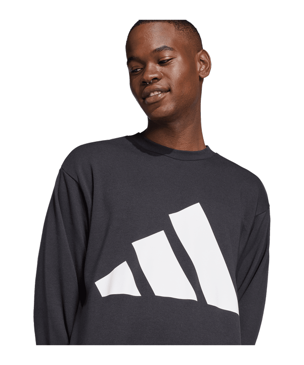 adidas Essentials Big Logo Sweatshirt Schwarz - schwarz