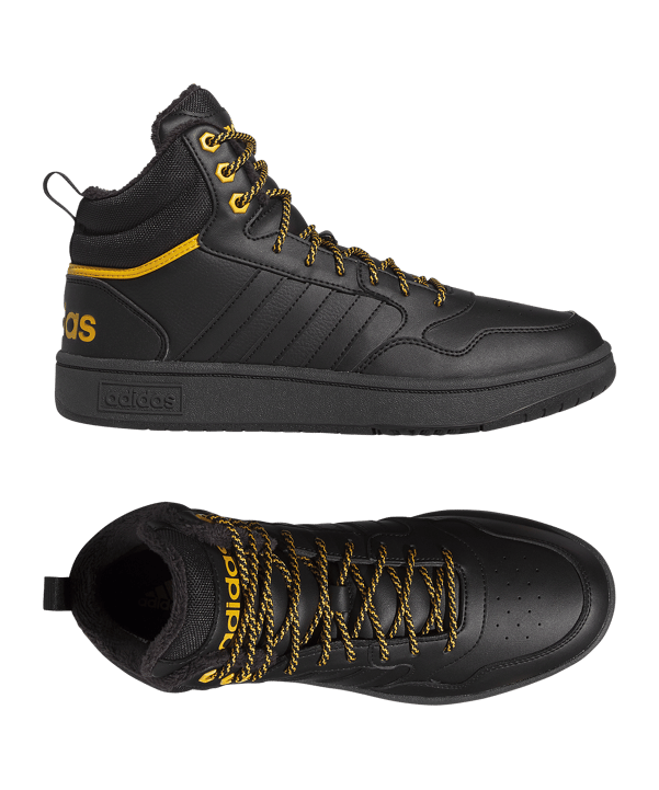 adidas Hoops 3.0 Mid Wtr Schwarz - schwarz