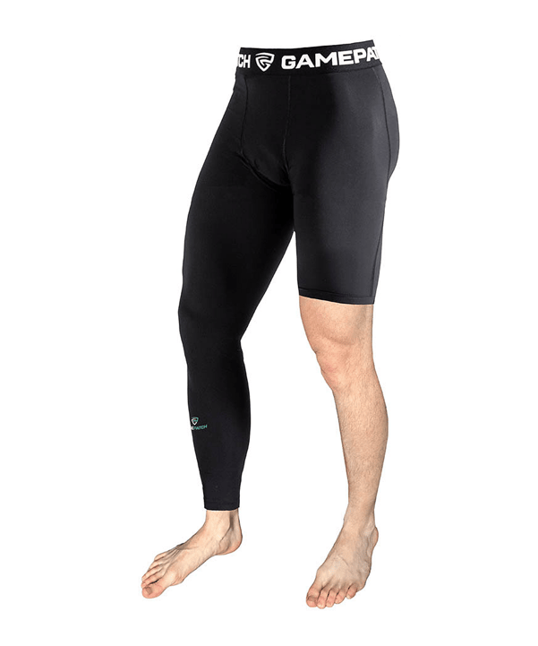 Gamepatch Single-leg Right Tight Schwarz F170 - schwarz