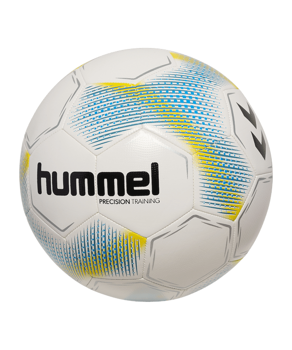 Hummel hmlPRECISION Trainingsball Weiss Blau Gelb F9128 - weiss