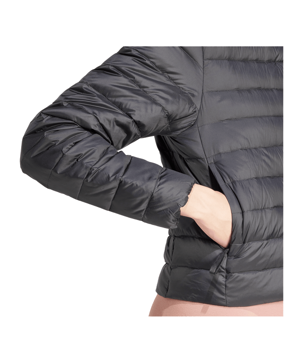 adidas Helionic Light Down Jacke Damen Schwarz - schwarz