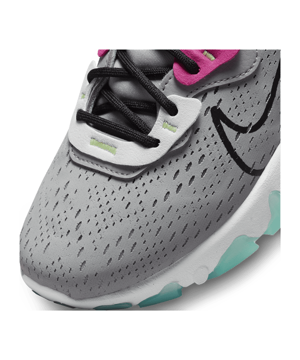 Nike React Vision Damen Grau Schwarz Pink F009 - grau