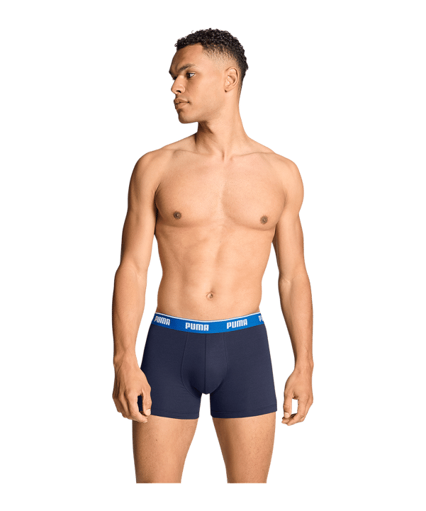 PUMA EVERYDAY BASIC 3er Pack Boxershort Blau F004