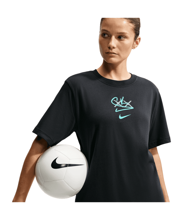 Nike "Sam Kerr" Soccer T-shirt Donna Nero C010 - nero