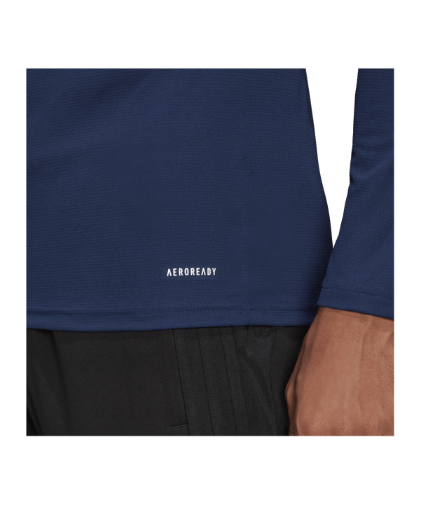 adidas Team Base Top langarm Blau - blau
