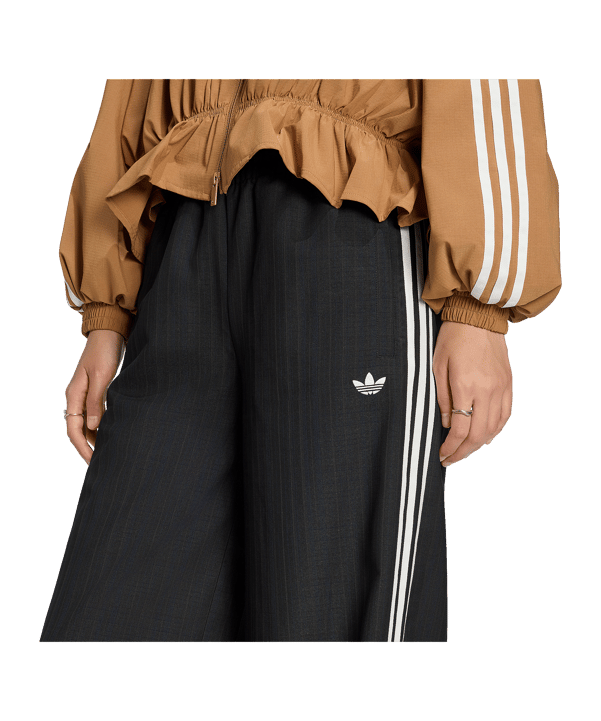 adidas Originals Loose Check Track Hose Damen Schwarz - schwarz