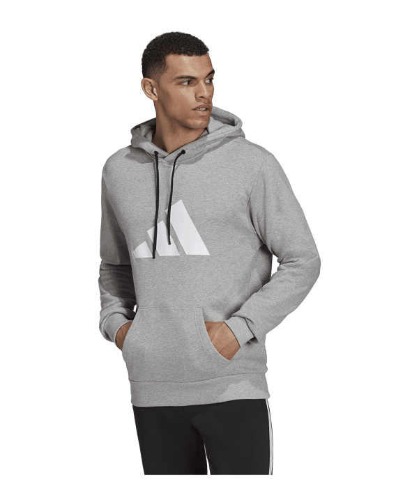 adidas 3B Hoody Grau Weiss - grau
