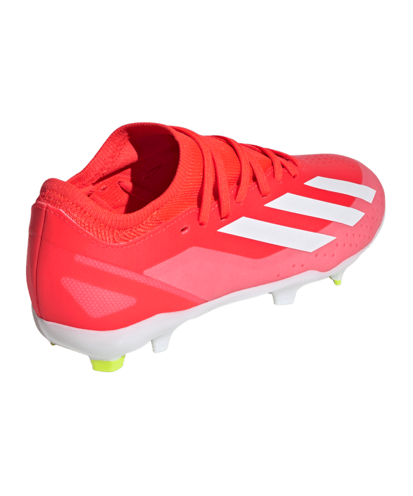 adidas X Crazyfast League FG Kids Energy Citrus Rot Weiss Gelb - rot