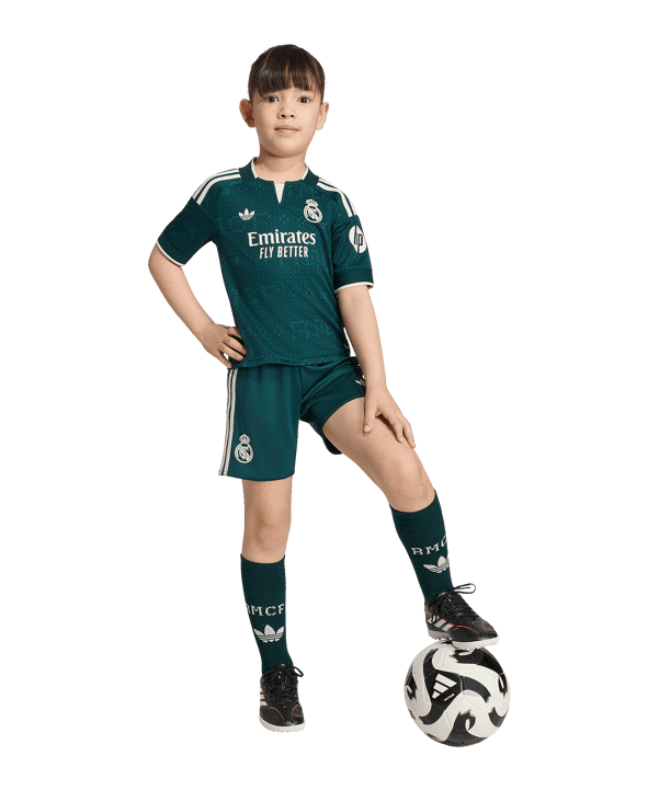 adidas Real Madrid Divisa da gara Away 2026/2027 Bambini Verde - verde