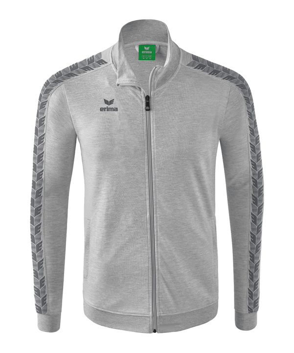 Erima Essential Team Tracktop Jacke Kids Hellgrau - grau