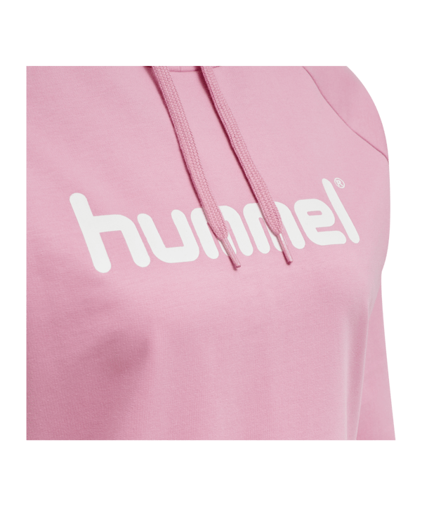 Hummel Cotton Logo Hoody Damen Rosa F3257 - rosa