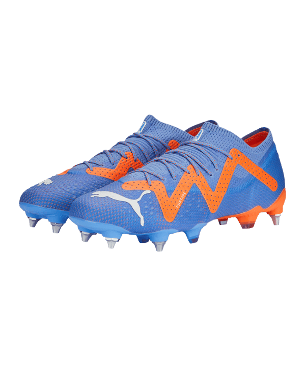 PUMA FUTURE Ultimate Low MxSG Supercharge Blau Orange F01 - blau
