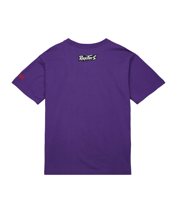 NBA TORONTO RAPTORS VINCE CARTER HEAVYWEIGHT PREMIUM PLAYER VINTAGE LOGO T-SHIRT - lila