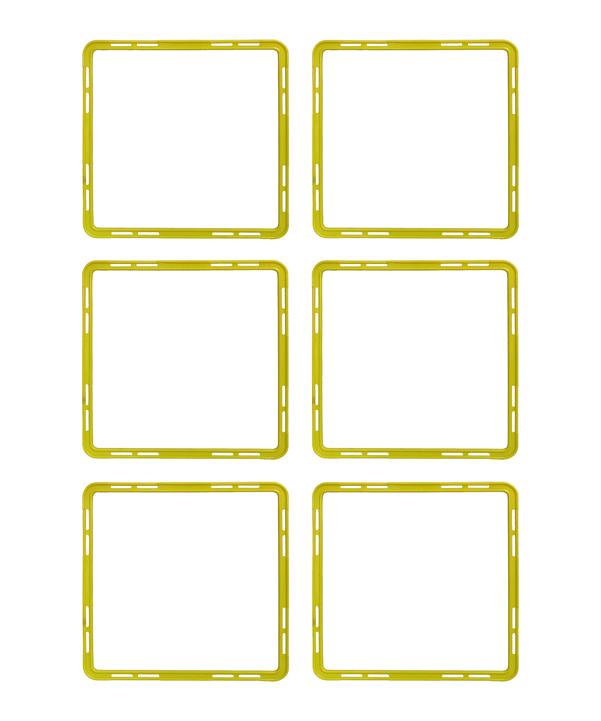 Cawila ACADEMY SQUARE | 6er Set | gelb - gruen