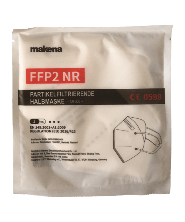 FMK FFP2 Einweg-Gesichtsmaske CE Weiss - weiss