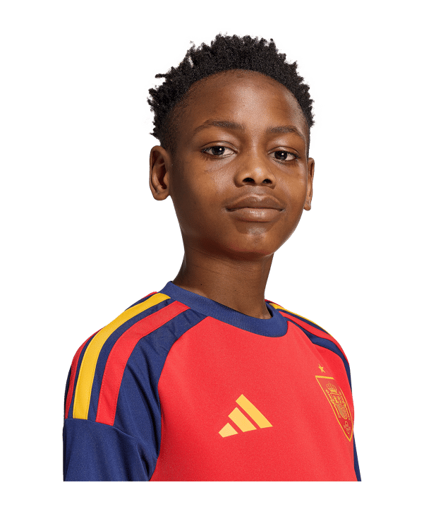 adidas FEF Spanien Fan Trikot Home WM 2026 Kids Rot - rot