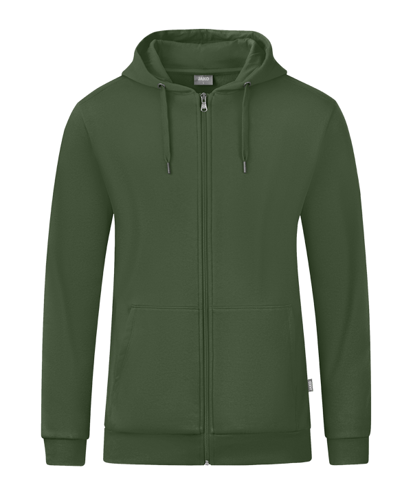 JAKO Organic Kapuzenjacke Grün F240 - gruen
