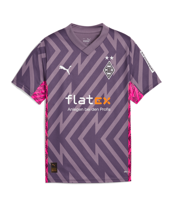 PUMA Borussia Mönchengladbach Torwarttrikot 2023/2024 mit Sponsor Lila F04 - lila