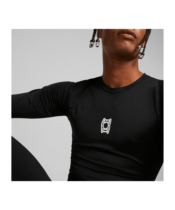 PUMA Hoops Team Sweatshirt Schwarz F01 - schwarz