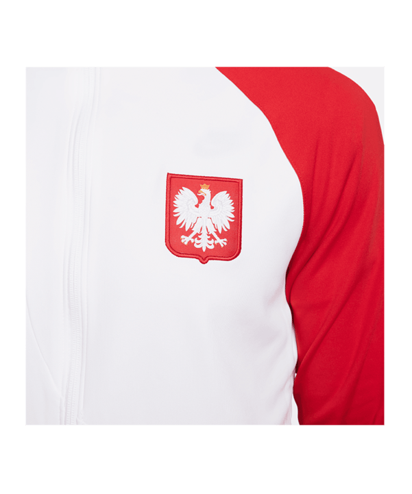 Nike Polen Trainingsjacke Weiss Rot F100 - weiss
