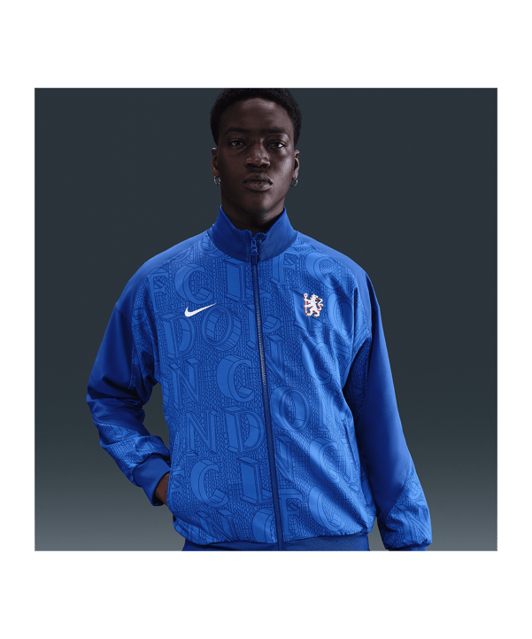 Nike FC Chelsea London Strike Anthem Jacke Blau F495 - blau