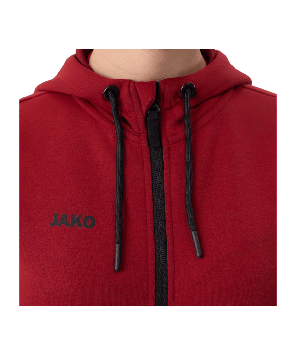 JAKO Premium Basic Giacca con cappuccio Donna Rosso C001 - rosso