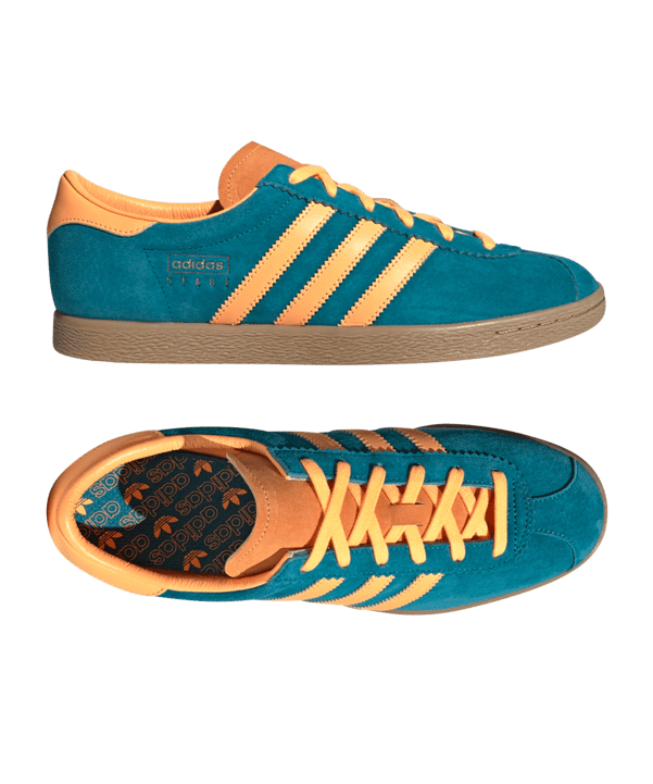 adidas Originals Stadt Sneaker Blau Orange - blau