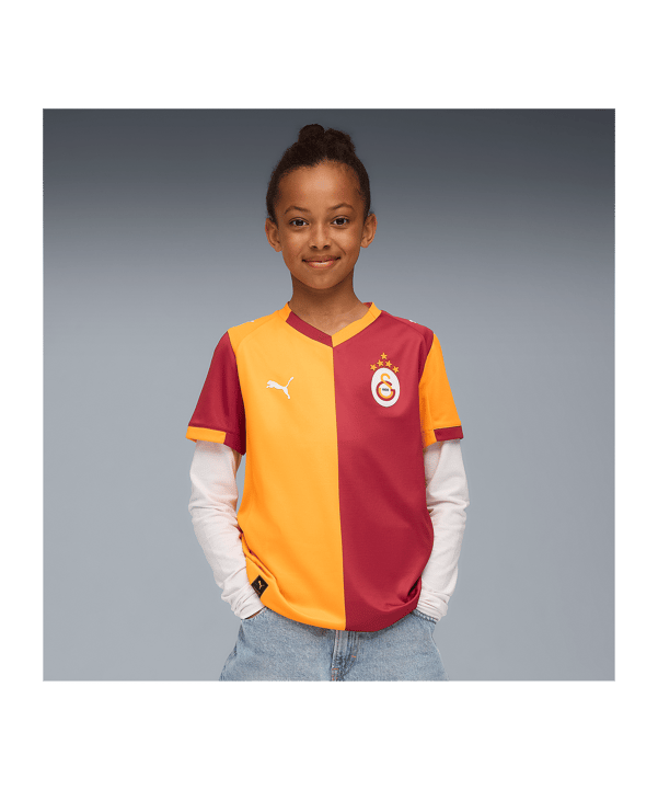 PUMA Galatasaray Istanbul Trikot Home 2025/2026 Kids Rot F01 - rot