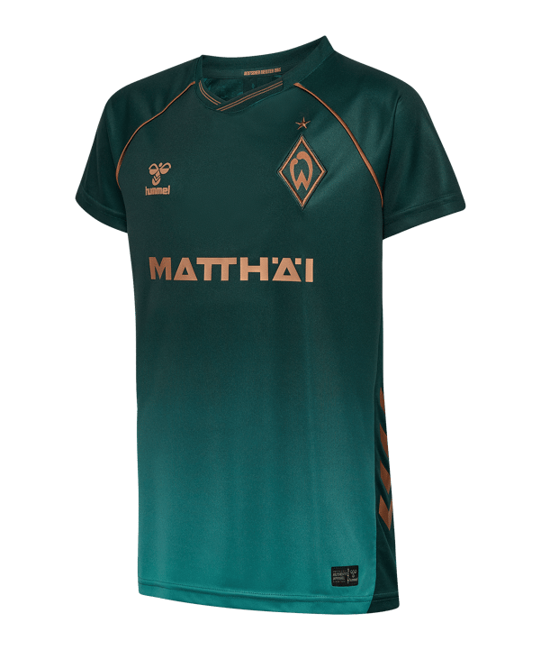Hummel SV Werder Bremen Trikot 3rd 2025/2026 Kids Grün F6108 - gruen