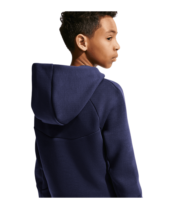 Nike FC Barcelona Tech Fleece Jas met capuchon Kinderen Blauw K498 - blauw