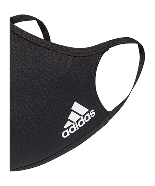 adidas Gesichtsmaske Gr. M/L 3er Set Schwarz - schwarz