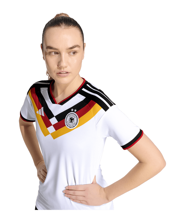 adidas DFB Deutschland Trikot Home WM 2026 Damen 2 Sterne Weiß - weiss