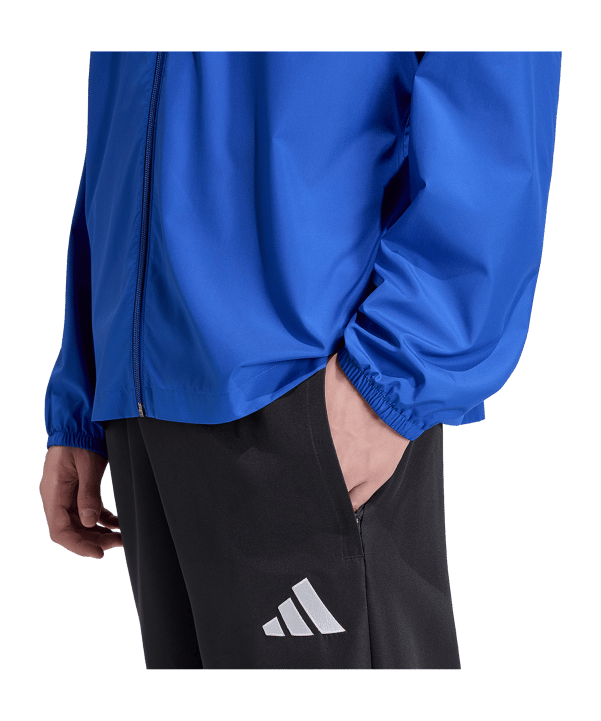 adidas Entrada 26 Regenjacke Blau - blau