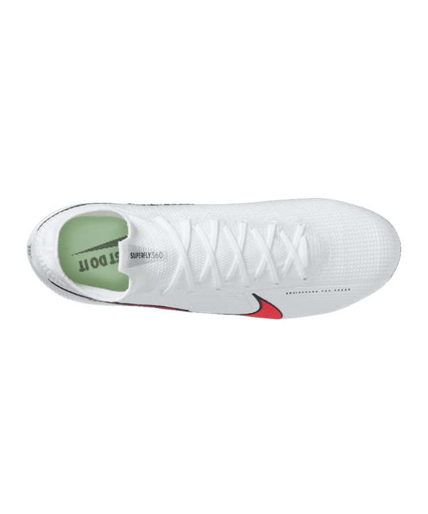 Nike Mercurial Superfly VII Flash Crimson Elite FG Weiss F163 - weiss