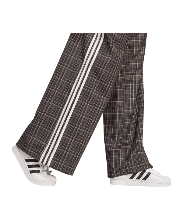 adidas Originals Loose Check Track Manguera Donna Marrone - marrone
