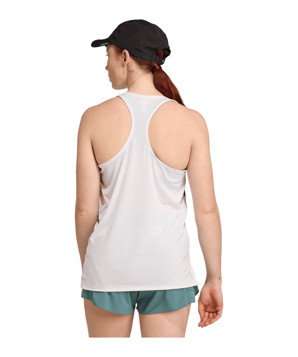 adidas Adizero Archive Running Singlet Tanktop Damen Weiß - weiss