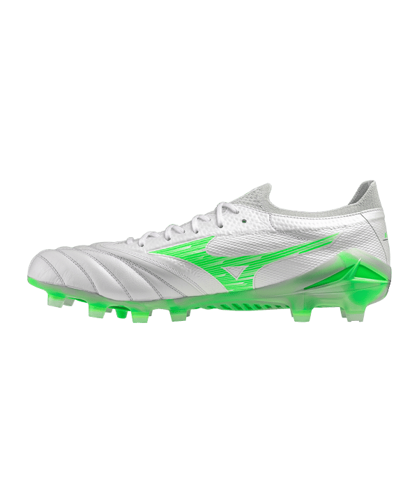 Mizuno Morelia Neo Beta Elite FG Frontier Weiss Grün F37 - weiss