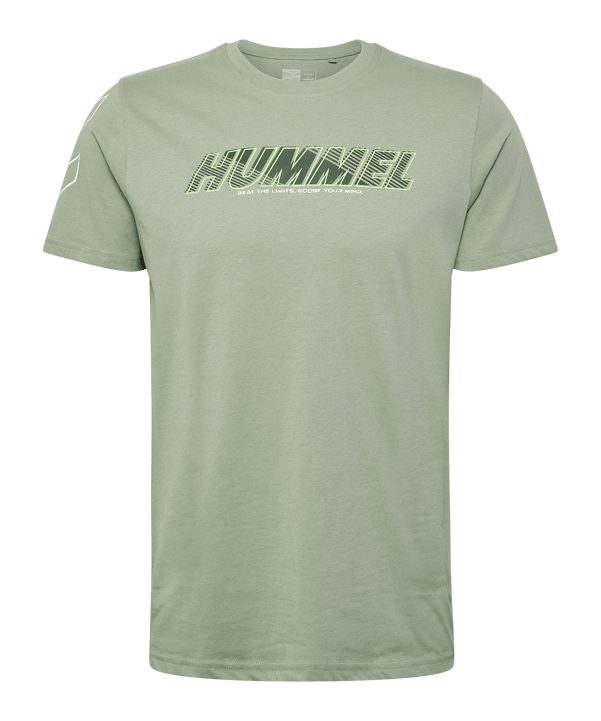 Hummel Te Effort Cotton T-Shirt Grün F6092 - gruen
