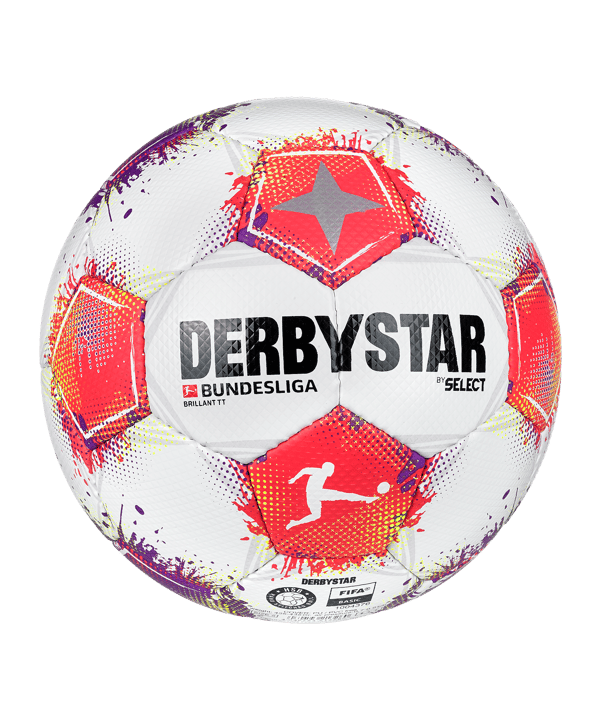 Derbystar Bundesliga Brillant TT v25 Trainingsball Weiß - weiss
