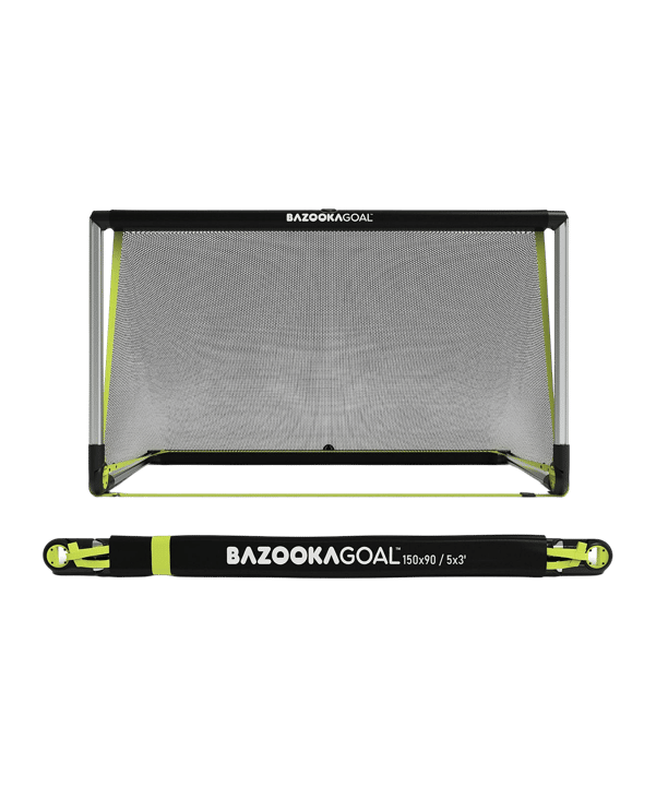 BAZOOKAGOAL ALUMINIUM Teleskoptor | 150x90cm | Porta da calcio mini Nero - nero