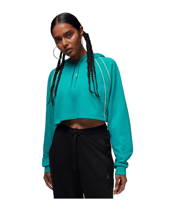Jordan Crop Fleece Women Hoody Damen Blau F010 - blau