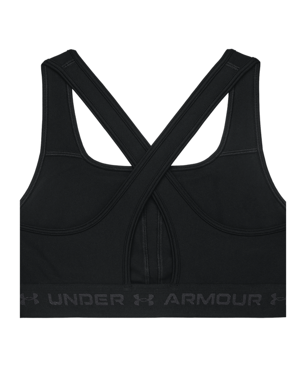 Under Armour Mid Sport-BH Damen Schwarz - schwarz